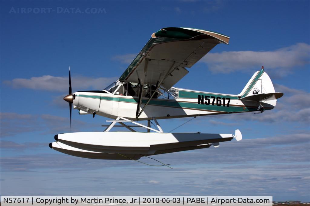N57617, 1977 Piper PA-18-150 Super Cub C/N 18-7709125, Ptarmigan landing H-Marker Lake