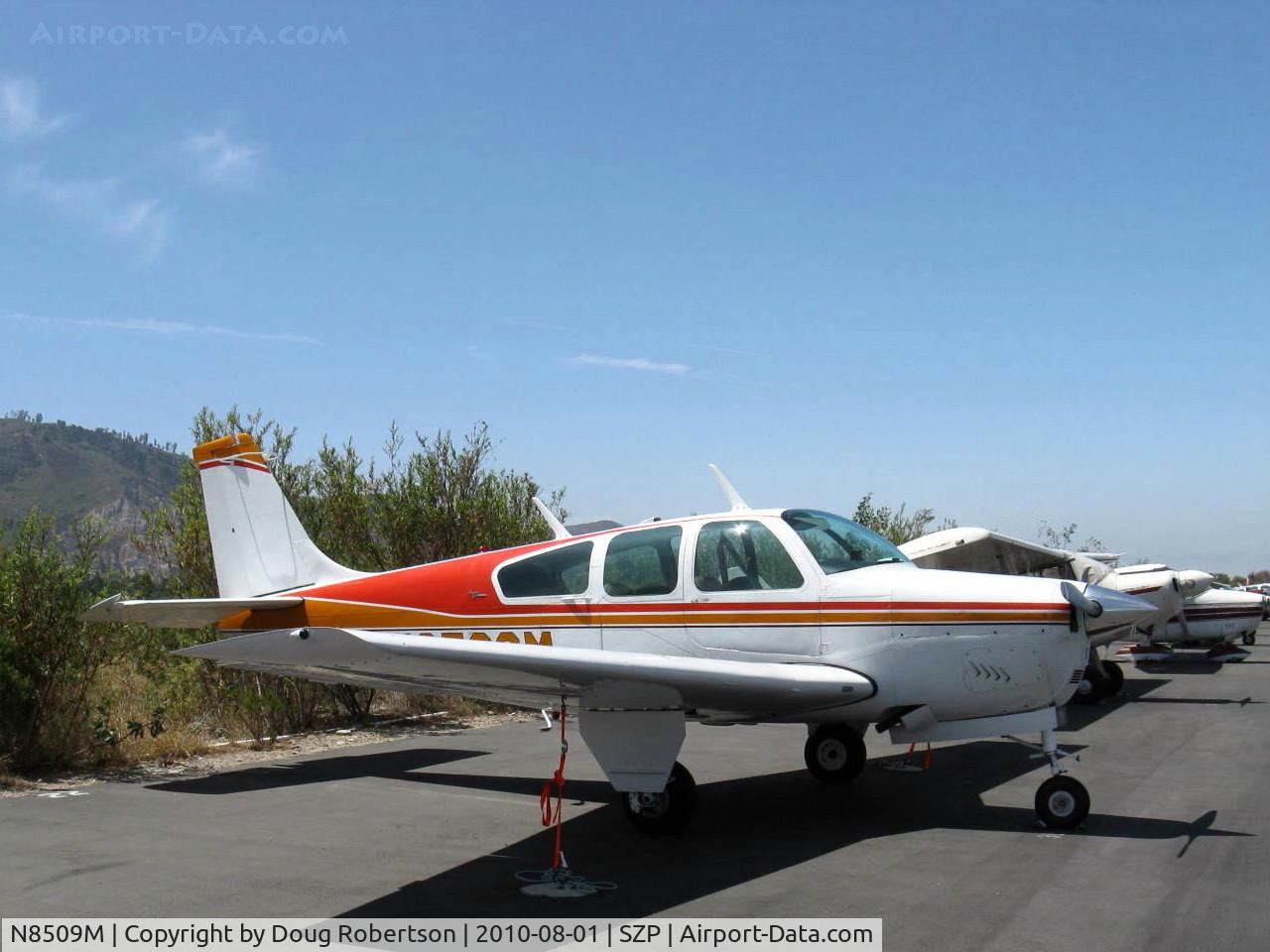 N8509M, 1963 Beech 35-B33 Debonair C/N CD-626, 1963 Beech 35-B33 DEBONAIR, Continental IO-470-J 225 Hp