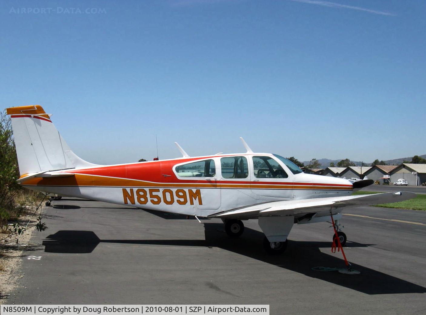 N8509M, 1963 Beech 35-B33 Debonair C/N CD-626, 1963 Beech 35-B33 DEBONAIR, Continental IO-470-J 225 Hp