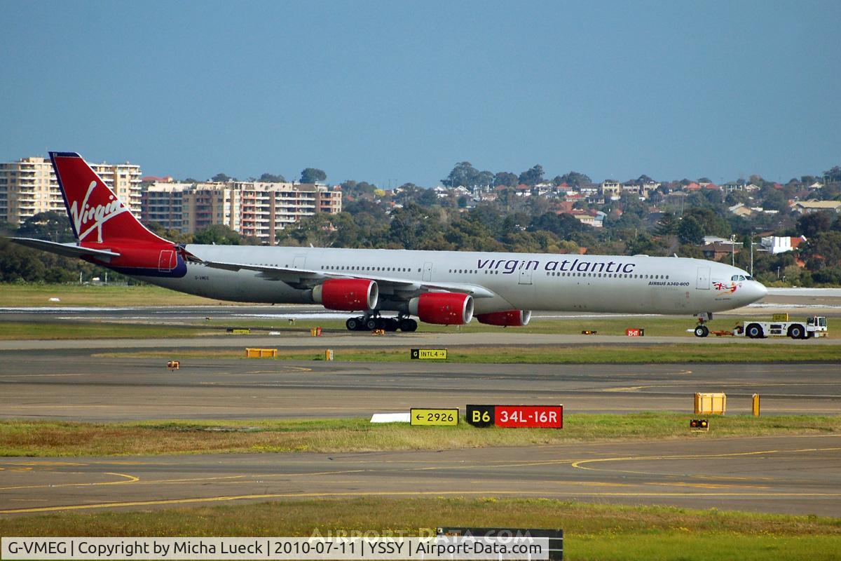 G-VMEG, 2002 Airbus A340-642 C/N 391, At Sydney