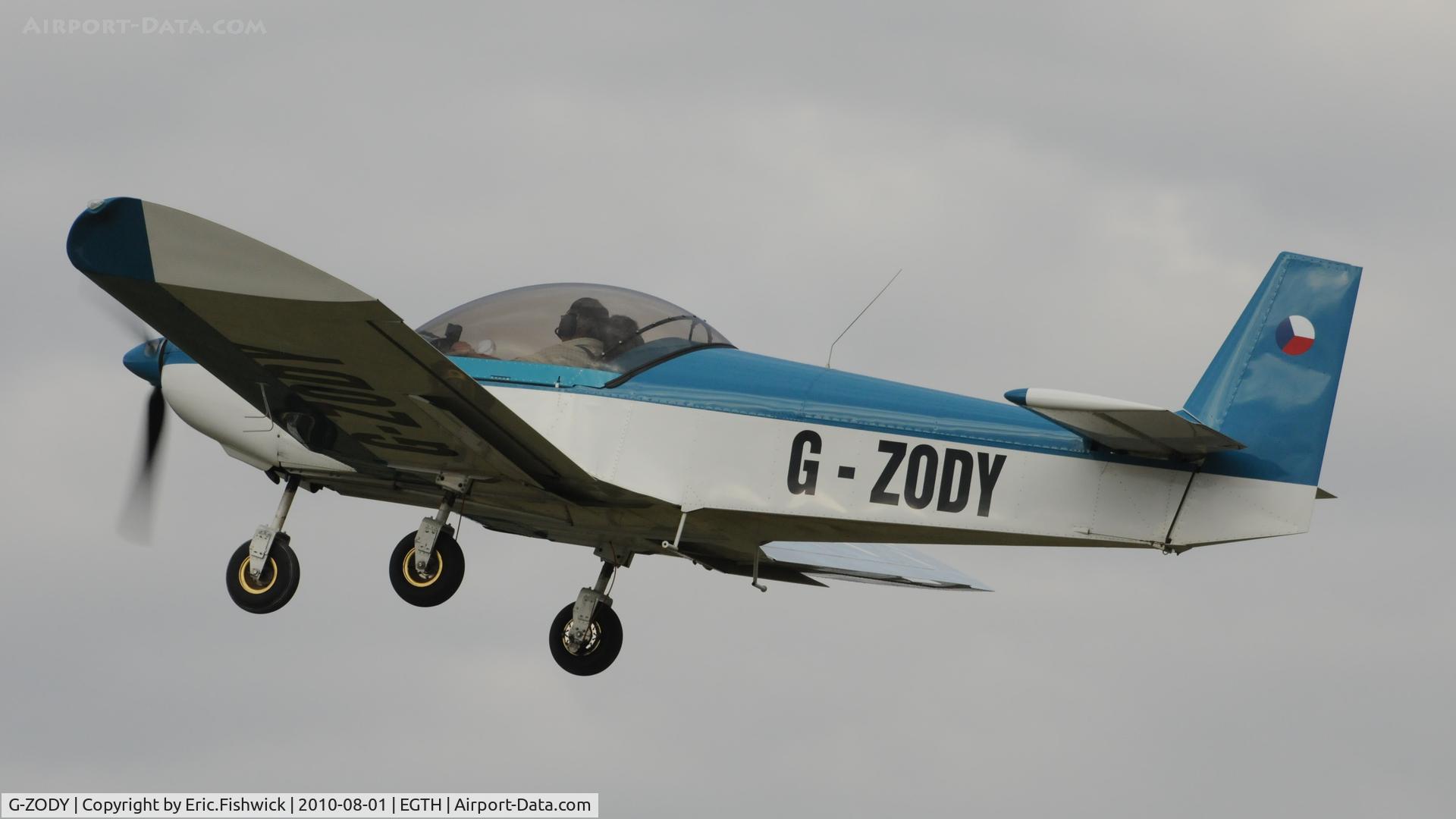 G-ZODY, 2005 Zenair CH-601UL Zodiac C/N PFA 162A-14239, G-ZODY departing Shuttleworth Military Pagent Air Display August 2010