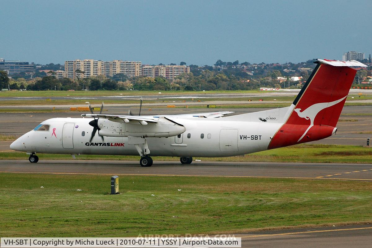 VH-SBT, 2002 De Havilland Canada DHC-8-315Q Dash 8 C/N 580, At Sydney