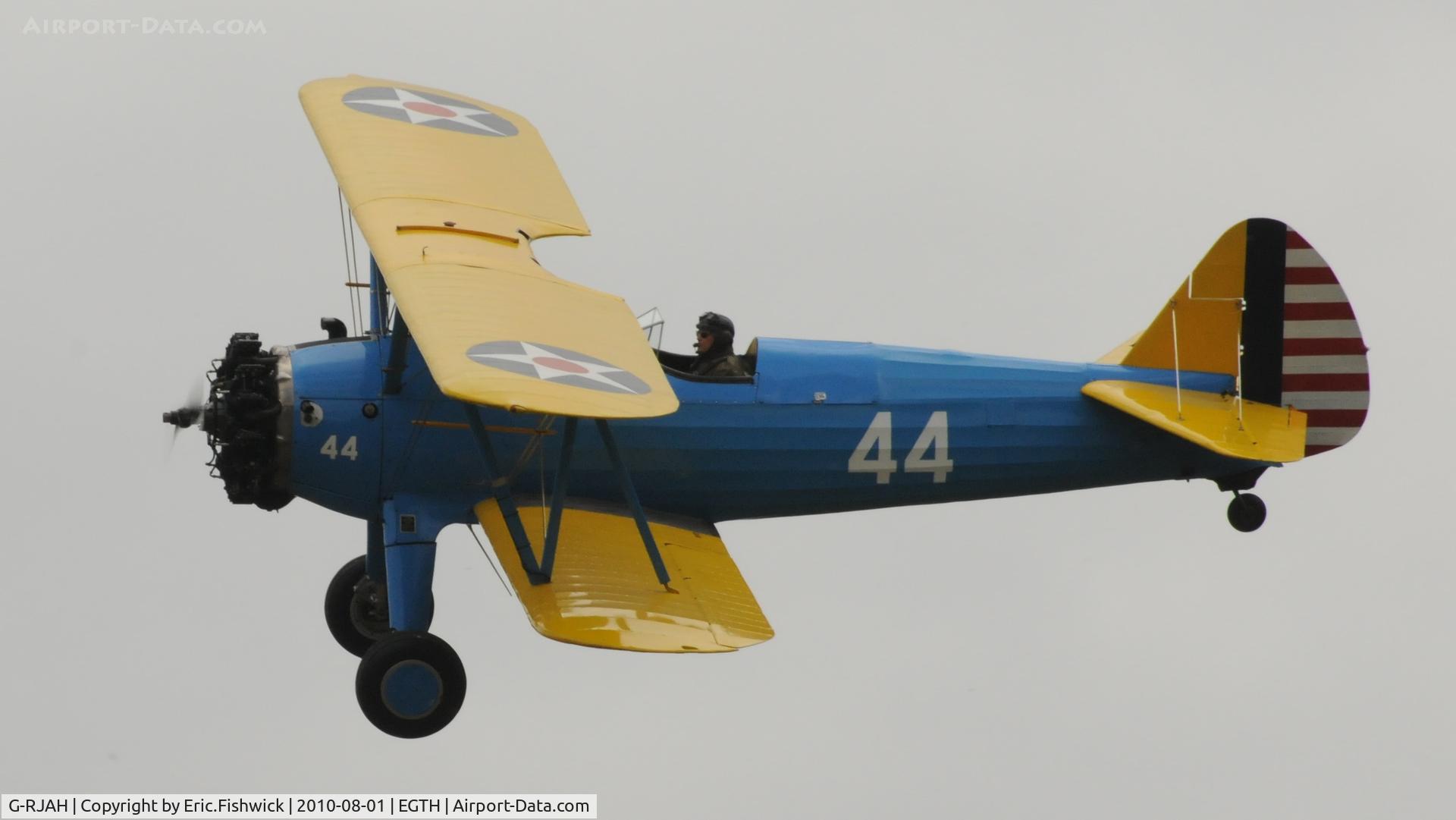 G-RJAH, 1942 Boeing A75N1 C/N 75-4041, 41. G-RJAH at Shuttleworth Military Pagent Air Display August 2010