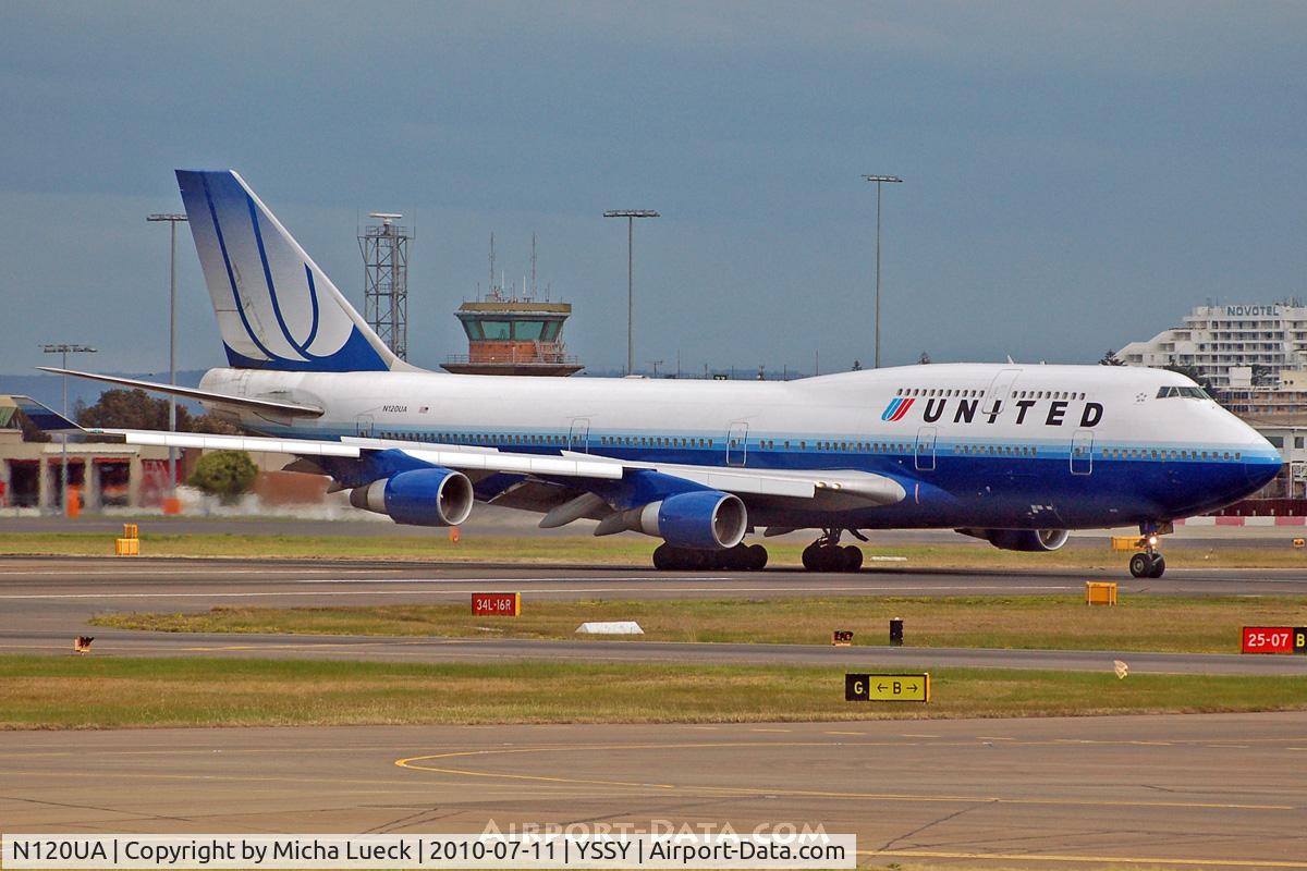 N120UA, 1999 Boeing 747-422 C/N 29166, At Sydney