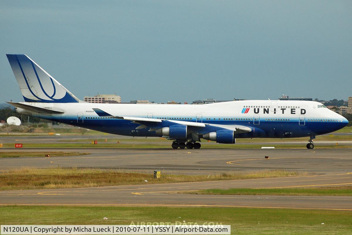 N120UA, 1999 Boeing 747-422 C/N 29166, At Sydney