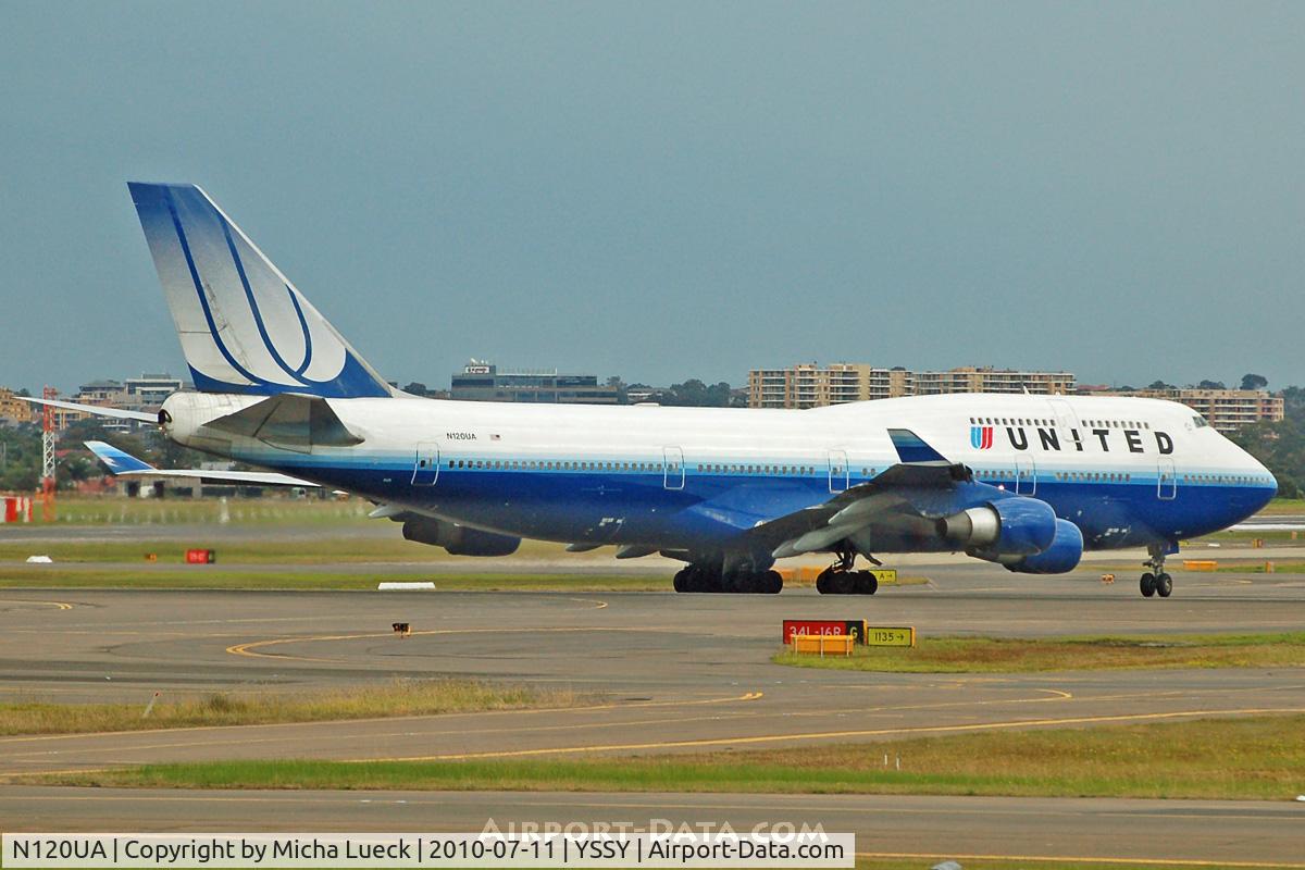 N120UA, 1999 Boeing 747-422 C/N 29166, At Sydney
