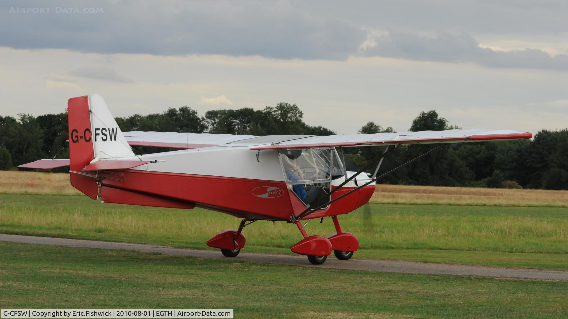 G-CFSW, 2008 Skyranger Swift 912S(1) C/N BMAA/HB/587, 2. G-CFSW departing Shuttleworth Military Pagent Air Display August 2010