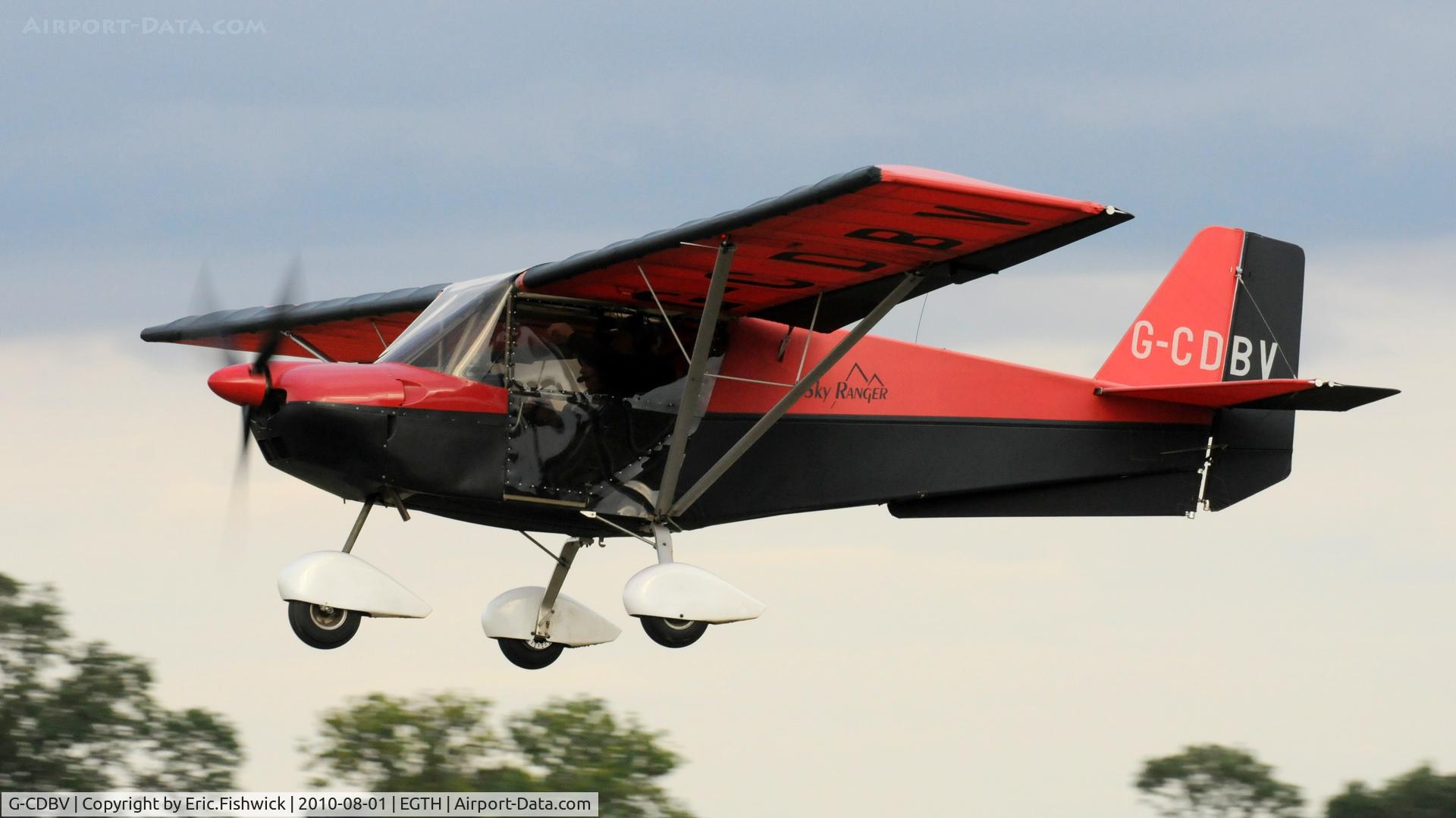 G-CDBV, 2004 Skyranger 912S(1) C/N BMAA/HB/409, G-CDBV departing Shuttleworth Military Pagent Air Display August 2010
