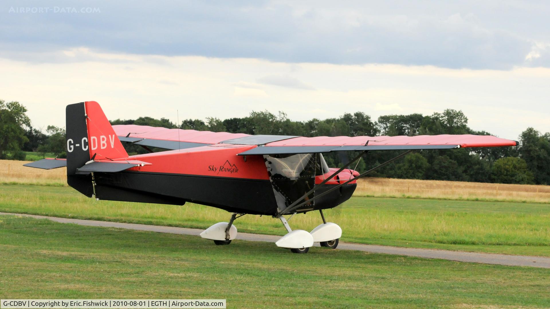 G-CDBV, 2004 Skyranger 912S(1) C/N BMAA/HB/409, G-CDBV departing Shuttleworth Military Pagent Air Display August 2010