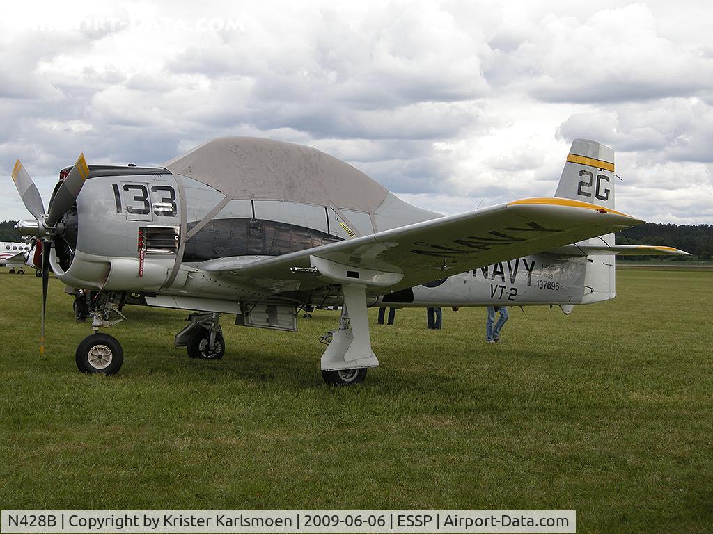 N428B, 1993 North American T-28B Trojan C/N 200-59 (137696), Now based in Sweden.