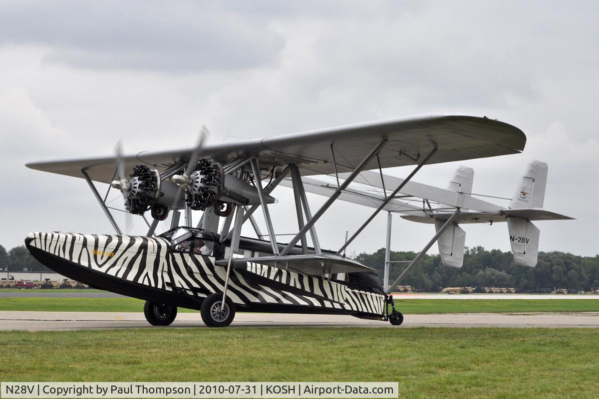 N28V, 2001 Sikorsky S-38B (Replica) C/N B414-20, Saw this unique plane at Oshkosh 2010! Had a slight mishap with a landing gear collapse after its demonstration flight.