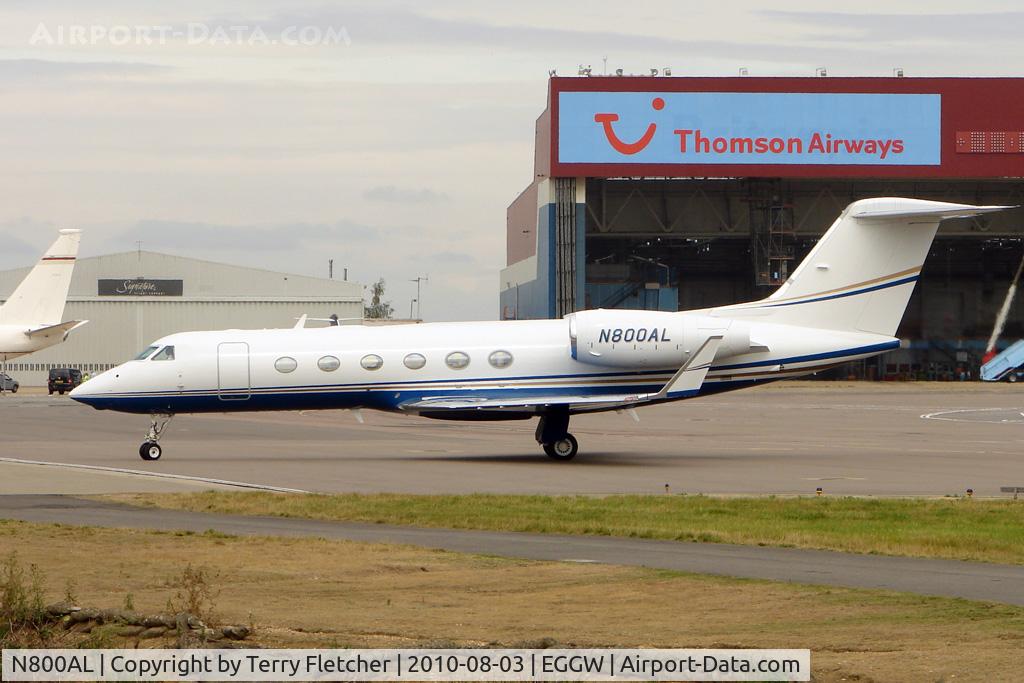 N800AL, 2007 Gulfstream Aerospace GIV-X C/N 4087, 2007 Gulfstream Aerospace GIV-X, c/n: 4087 at Luton