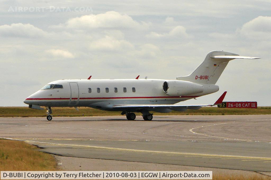 D-BUBI, 2007 Bombardier Challenger 300 (BD-100-1A10) C/N 20145, German 2007 Bombardier BD100-1A10, c/n: 20145 arrives at Luton
