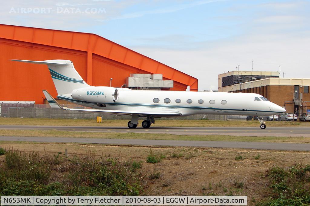 N653MK, 2008 Gulfstream Aerospace GV-SP (G550) C/N 5211, 2008 Gulfstream Aerospace GV-SP (G550), c/n: 5211 at Luton