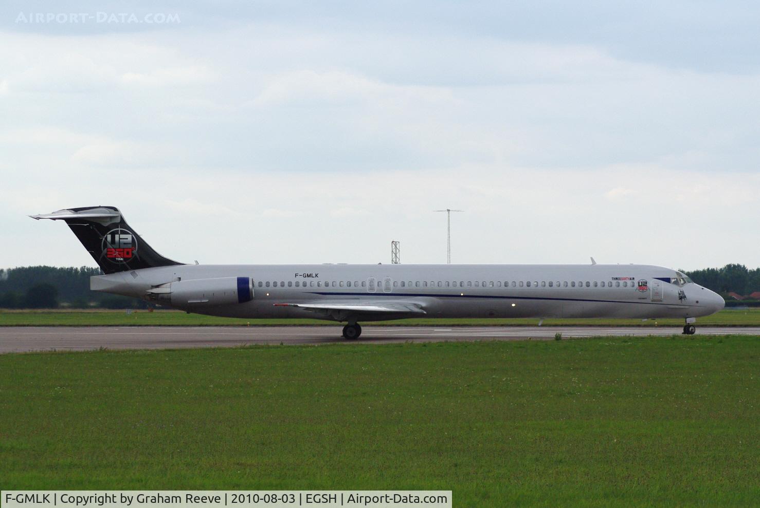F-GMLK, 1988 McDonnell Douglas MD-83 (DC-9-83) C/N 49672, About to depart.
