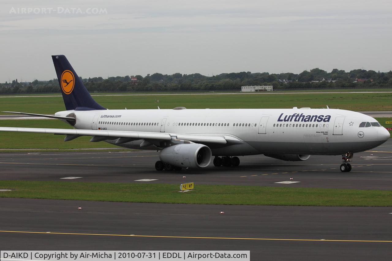 D-AIKD, 2004 Airbus A330-343X C/N 629, Lufthansa, Airbus A330-343X, CN: 629, Aircraft Name: Siegen