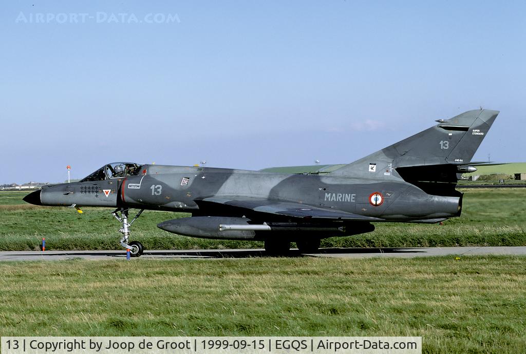 13, Dassault Super Etendard C/N 13, Its use over the Balkans resulted in multiple mission marking underneath the cockpit.