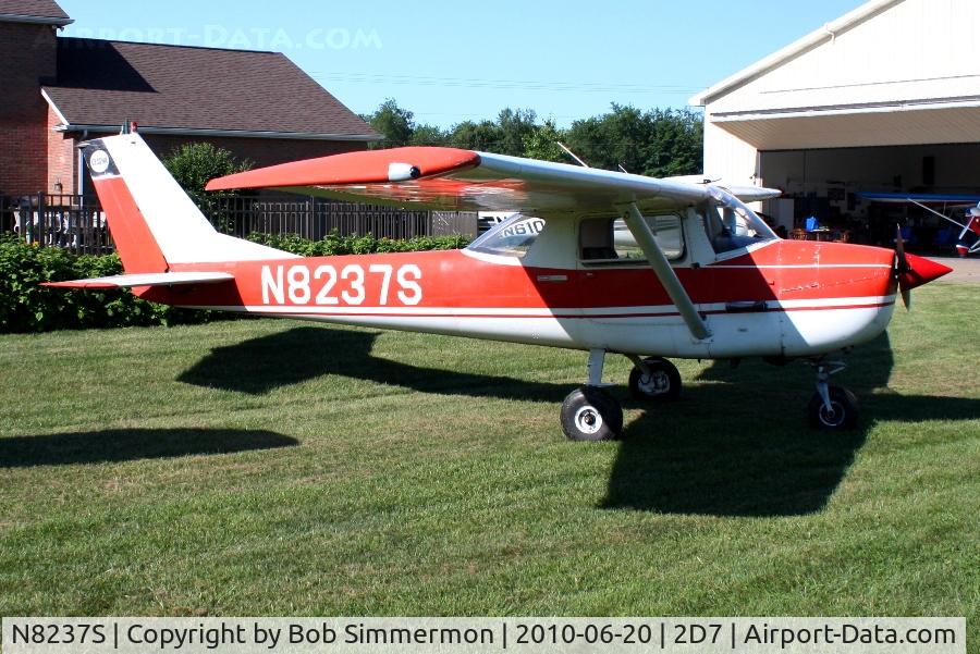 N8237S, 1965 Cessna 150F C/N 15061837, Parked in the grass at Beach City, Ohio during the Father's Day fly-in.