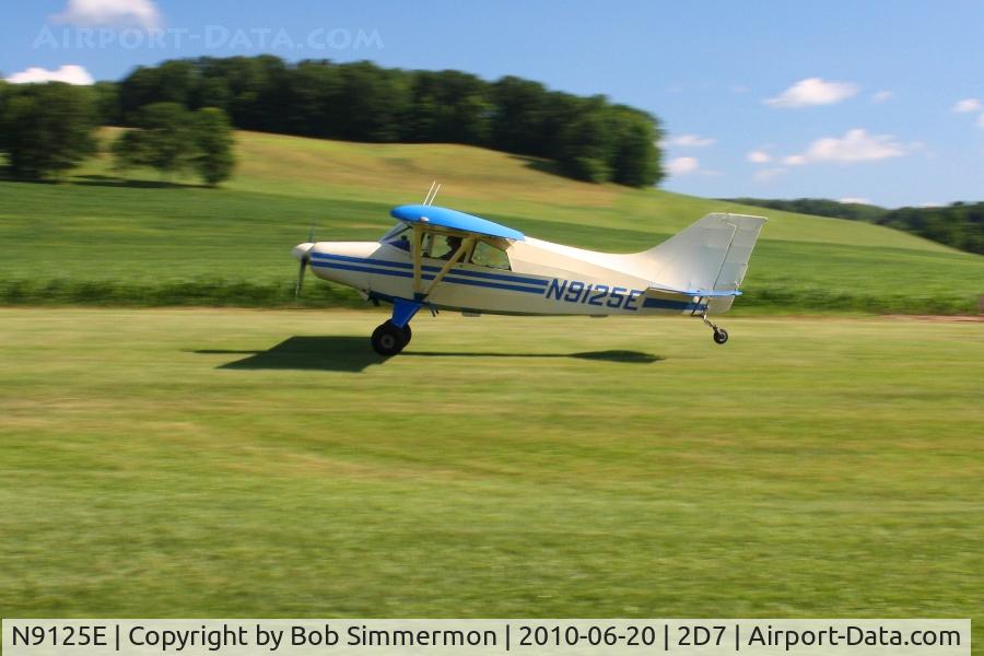 N9125E, 1977 Maule M-5-210C Strata Rocket C/N 6199C, Arriving at Beach City, Ohio during the Father's Day fly-in.