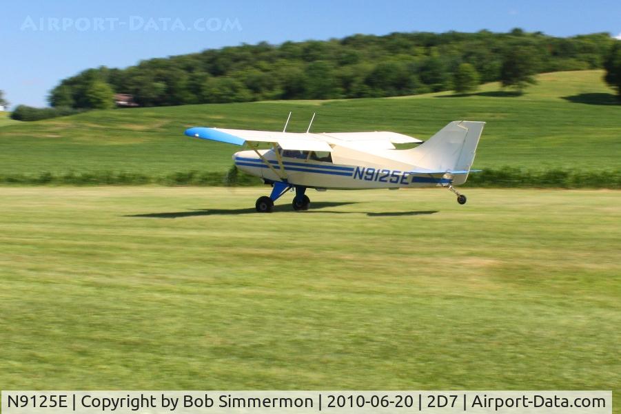 N9125E, 1977 Maule M-5-210C Strata Rocket C/N 6199C, Arriving at Beach City, Ohio during the Father's Day fly-in.