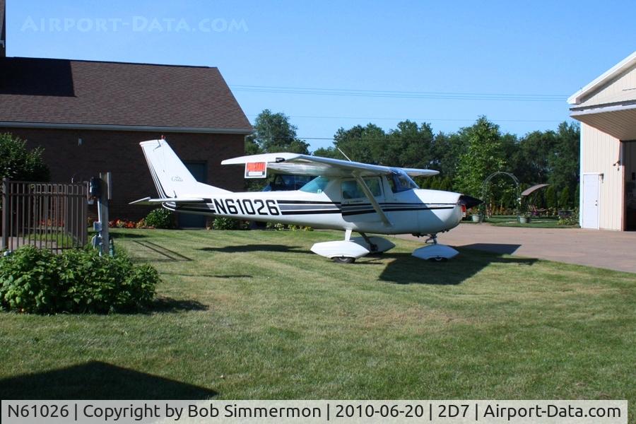 N61026, 1969 Cessna 150J C/N 15070744, Parked in the grass at Beach City, Ohio during the Father's Day fly-in.