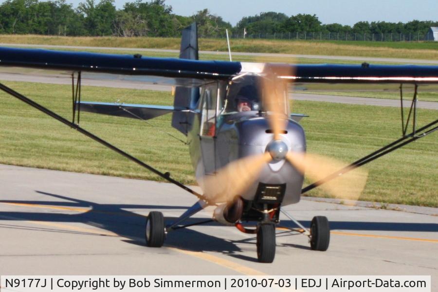 N9177J, 1996 Carlson Sparrow Sport Special C/N CA204K, Arriving at Bellefontaine, Ohio during the 2010 air show.