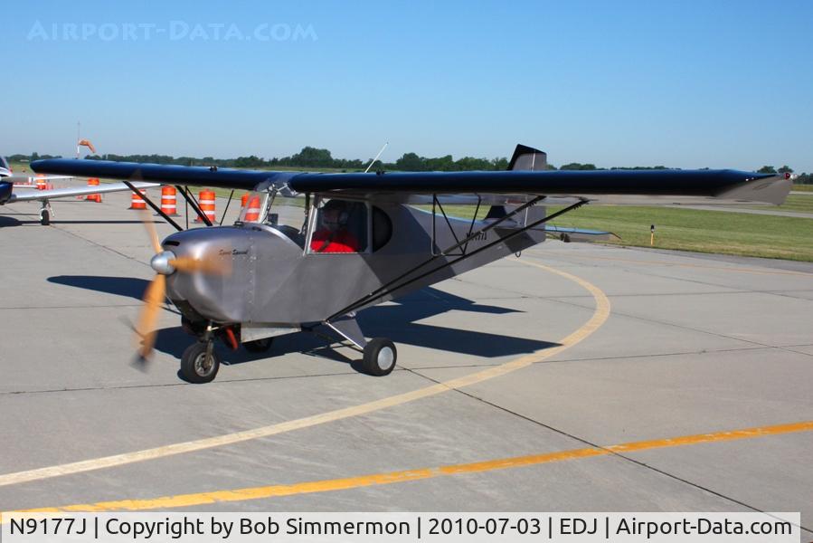 N9177J, 1996 Carlson Sparrow Sport Special C/N CA204K, Arriving at Bellefontaine, Ohio during the 2010 air show.