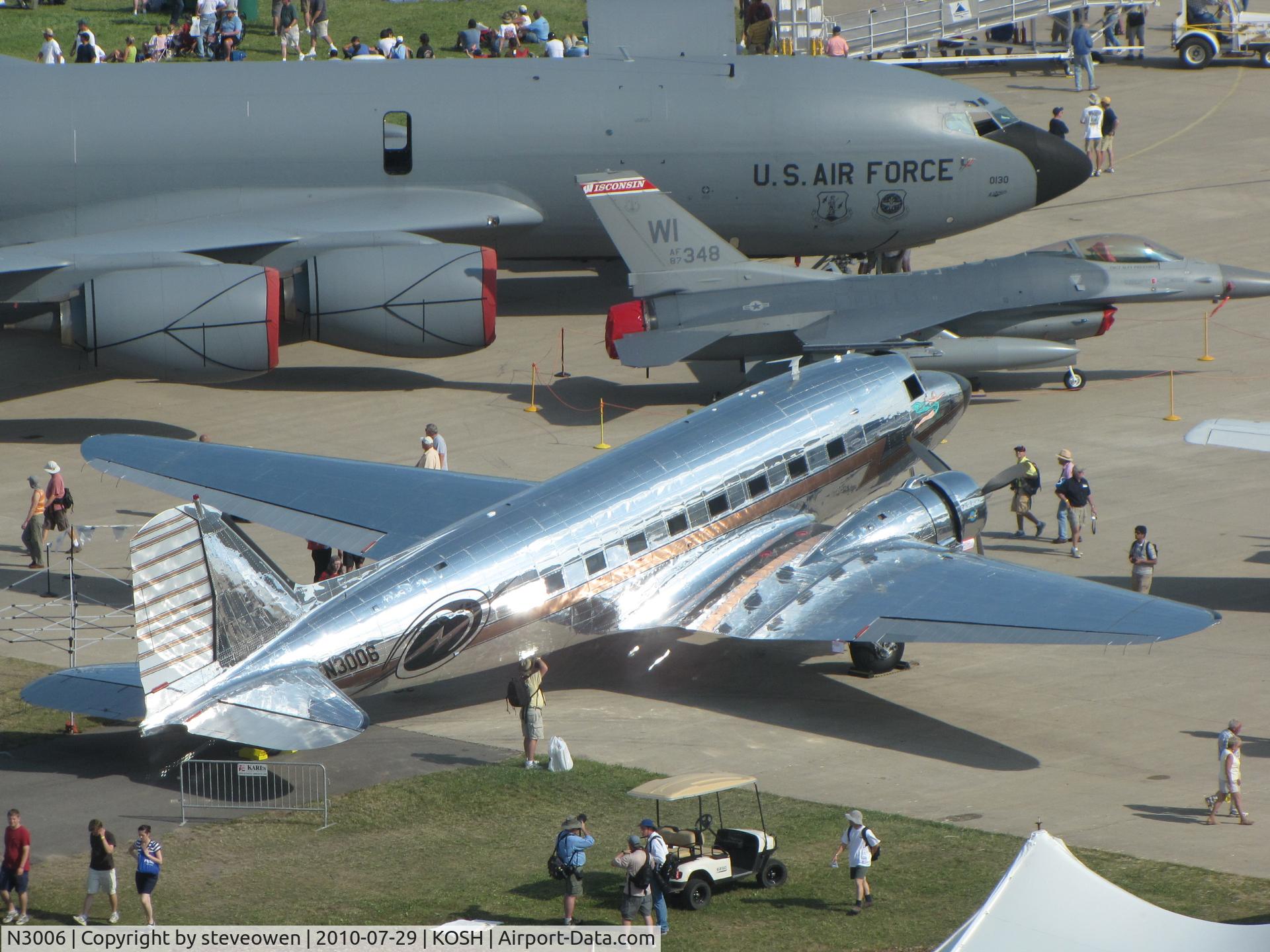 N3006, 1946 Douglas DC-3 C/N 42961, Taken from Oshkosh Control tower during EAA Airshow