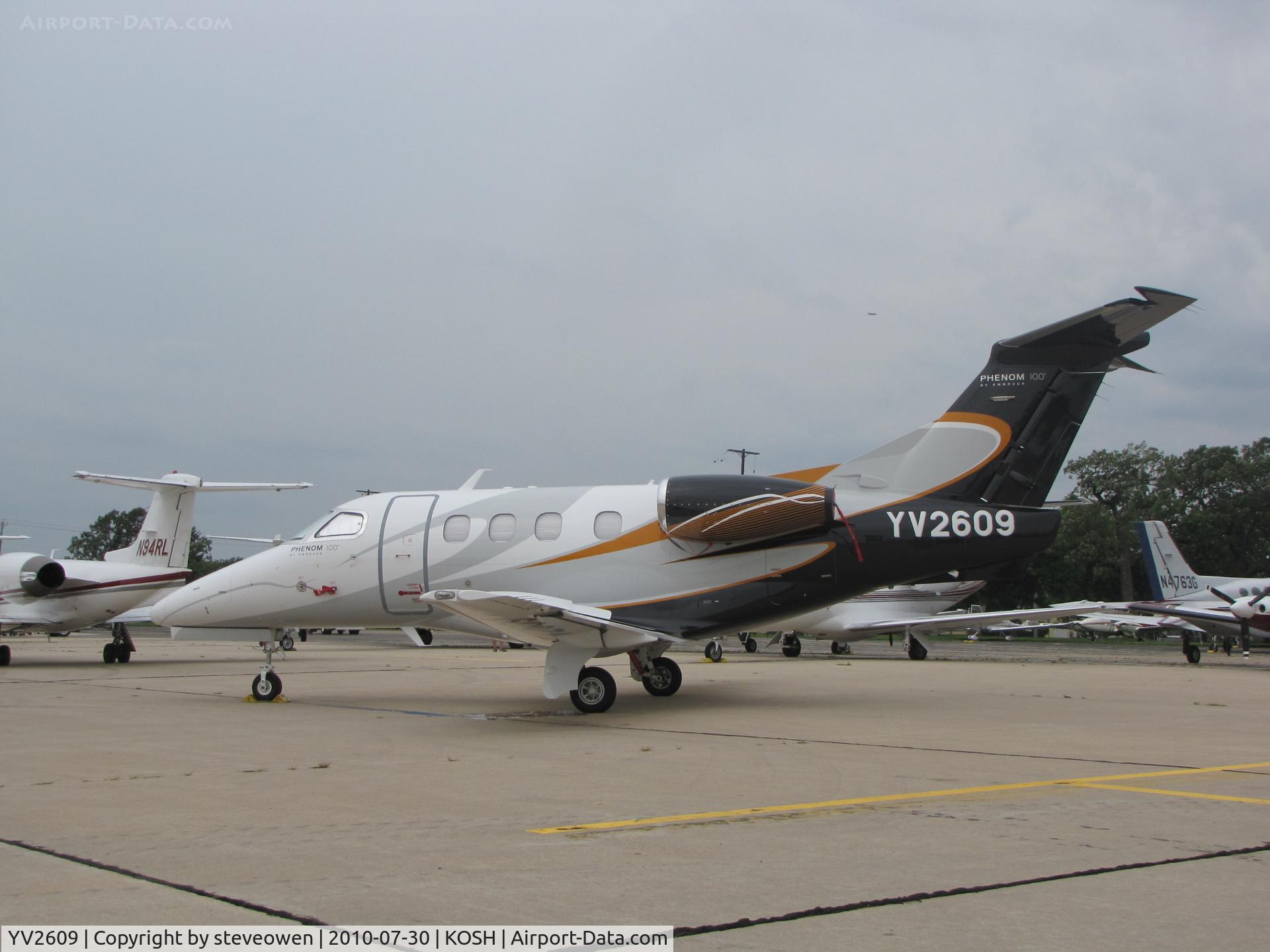 YV2609, 2009 Embraer EMB-500 Phenom 100 C/N 50000080, Basler ramp EAA Oshkosh airshow