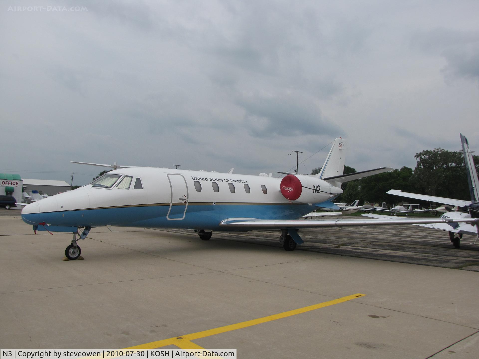 N3, 2003 Cessna 560XL Citation Excel C/N 560-5341, Basler ramp Oshkosh airshow