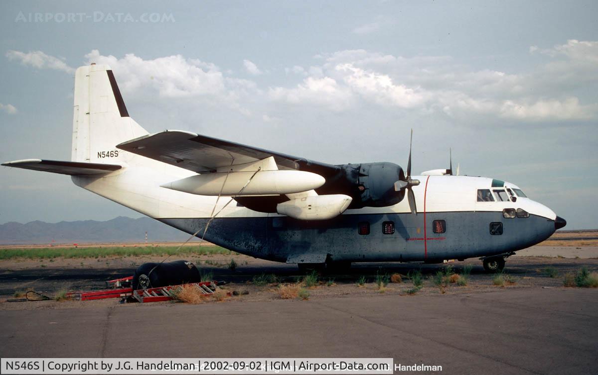 N546S, 1954 Fairchild C-123K Provider C/N 20064, at Kingman AZ