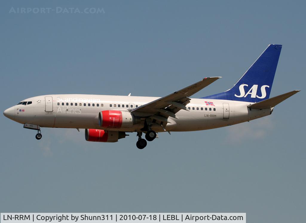 LN-RRM, 1999 Boeing 737-783 C/N 28314, Landing rwy 25R