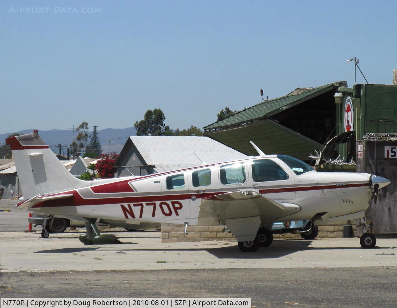 N770P, 1975 Beech A36 Bonanza 36 C/N E-749, 1975 Beech A36 BONANZA, Continental IO-520 285 Hp