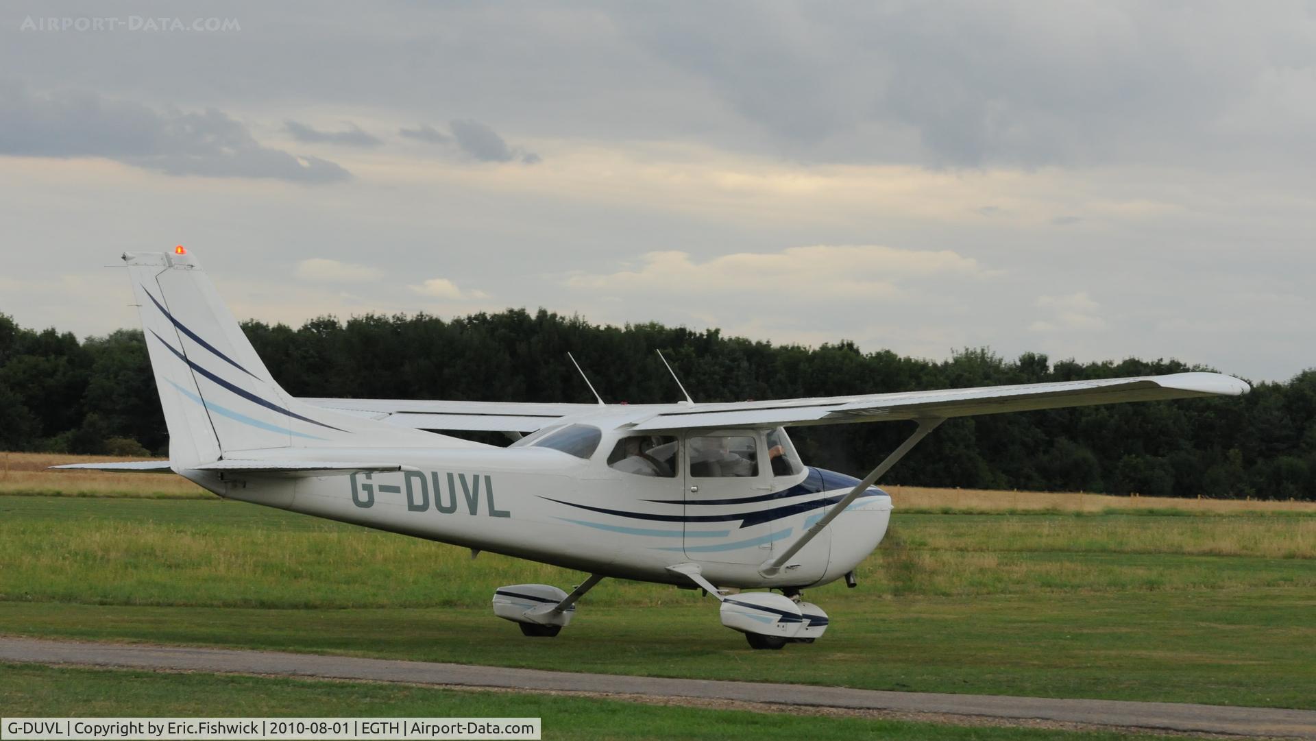 G-DUVL, 1978 Reims Cessna F172N C/N 1723, G-DUVL departing Shuttleworth Military Pagent Air Display August 2010