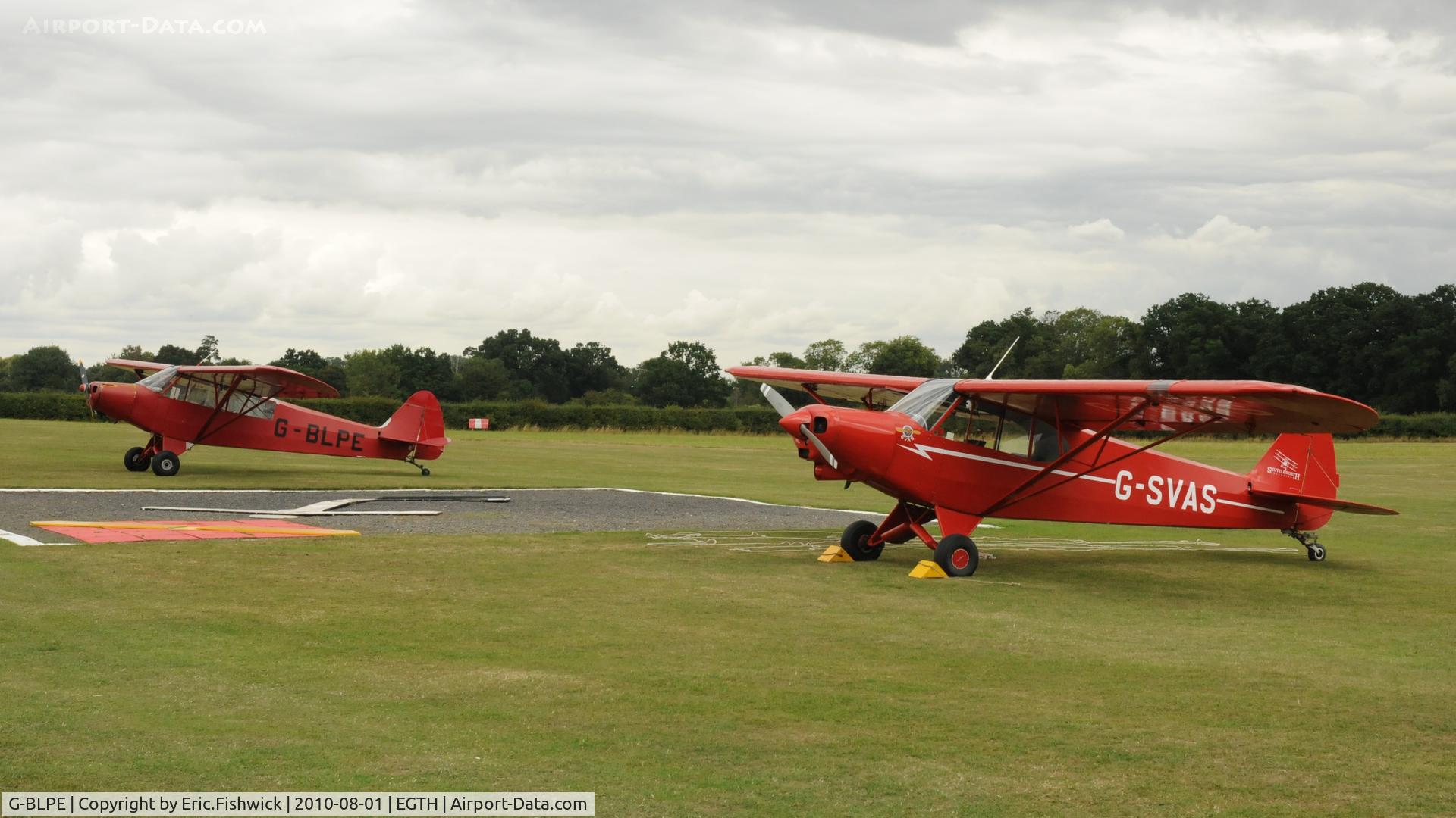 G-BLPE, 1953 Piper L-18C Super Cub (PA-18-95) C/N 18-3084, 5. A pair of Super Cubs at Shuttleworth Military Pagent Air Display August 2010