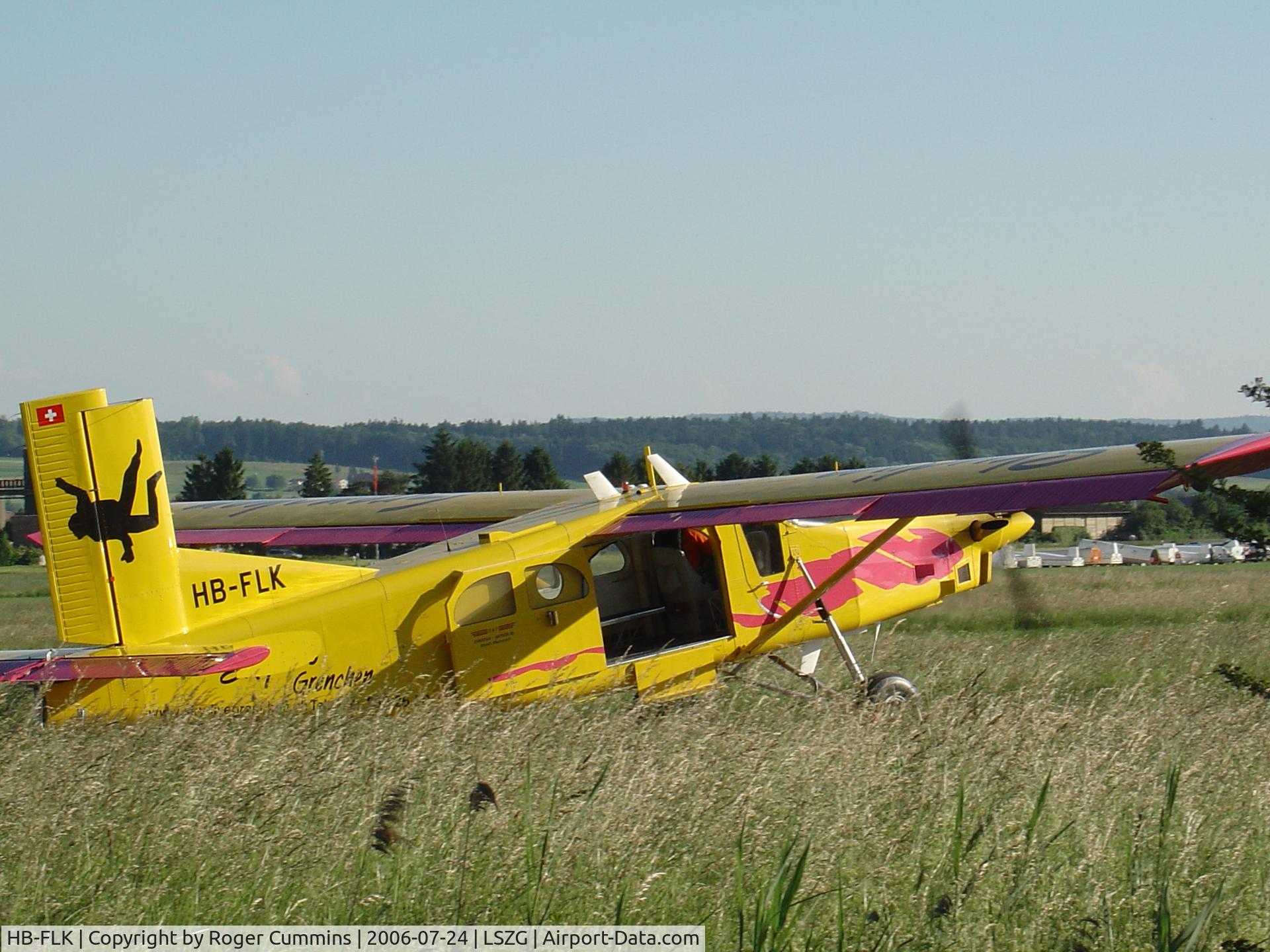 HB-FLK, 1977 Pilatus PC-6/B2-H2 Turbo Porter C/N 779, Grenchen Skydive