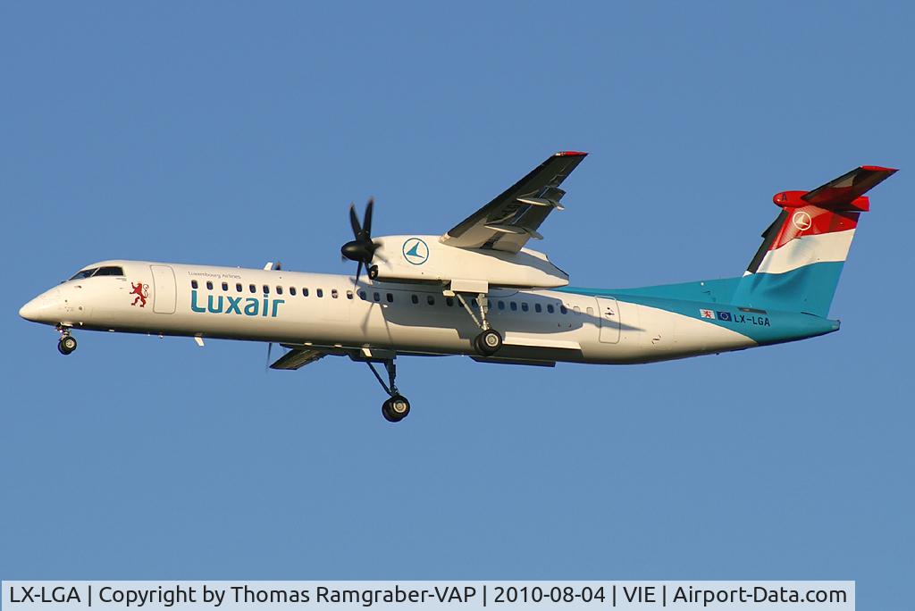 LX-LGA, 2007 De Havilland Canada DHC-8-402Q Dash 8 C/N 4159, Luxair DeHavilland Canada Dash 8-400