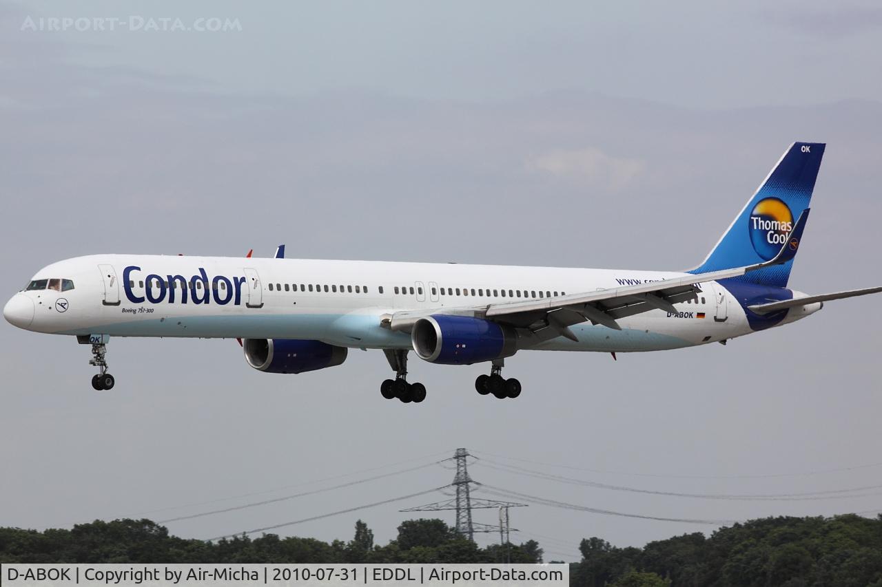 D-ABOK, 2000 Boeing 757-330 C/N 29020, Condor, Boeing 757-330, CN: 29020/918