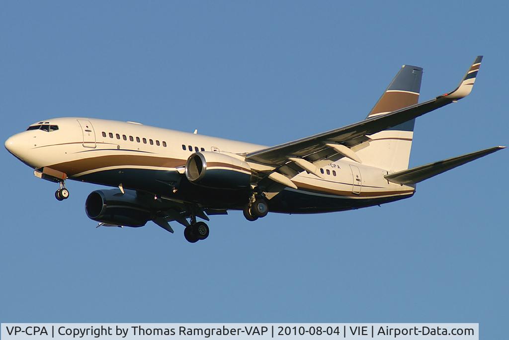 VP-CPA, 1999 Boeing 737-7AW C/N 30031, Jet Aviation Business Jets Boeing 737-700