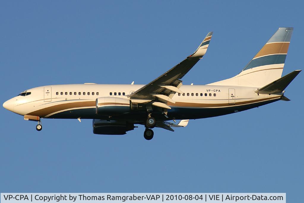 VP-CPA, 1999 Boeing 737-7AW C/N 30031, Jet Aviation Business Jets Boeing 737-700