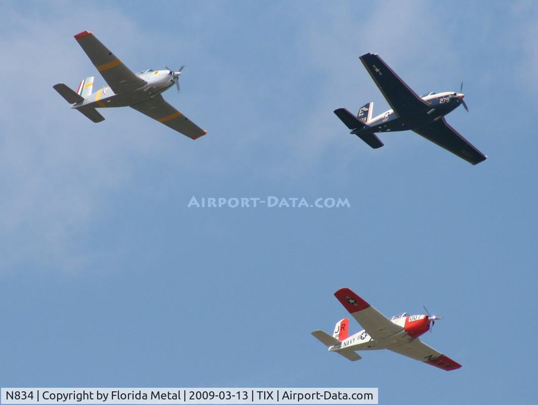 N834, 1952 Beech (CCF) T-34A Mentor (A45) C/N G-62, T-34 formation