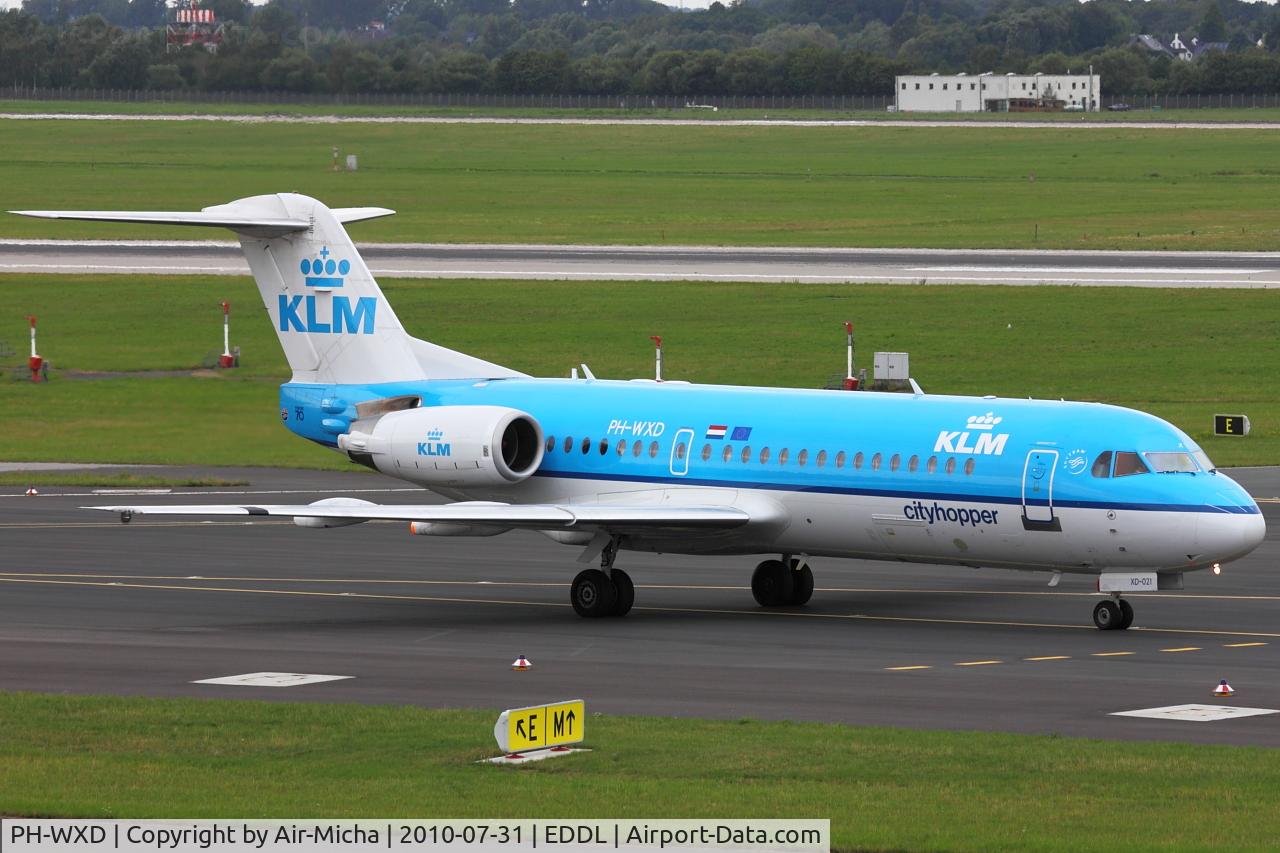 PH-WXD, 1995 Fokker 70 (F-28-0070) C/N 11563, KLM Cityhopper, Fokker F70, CN: 11563