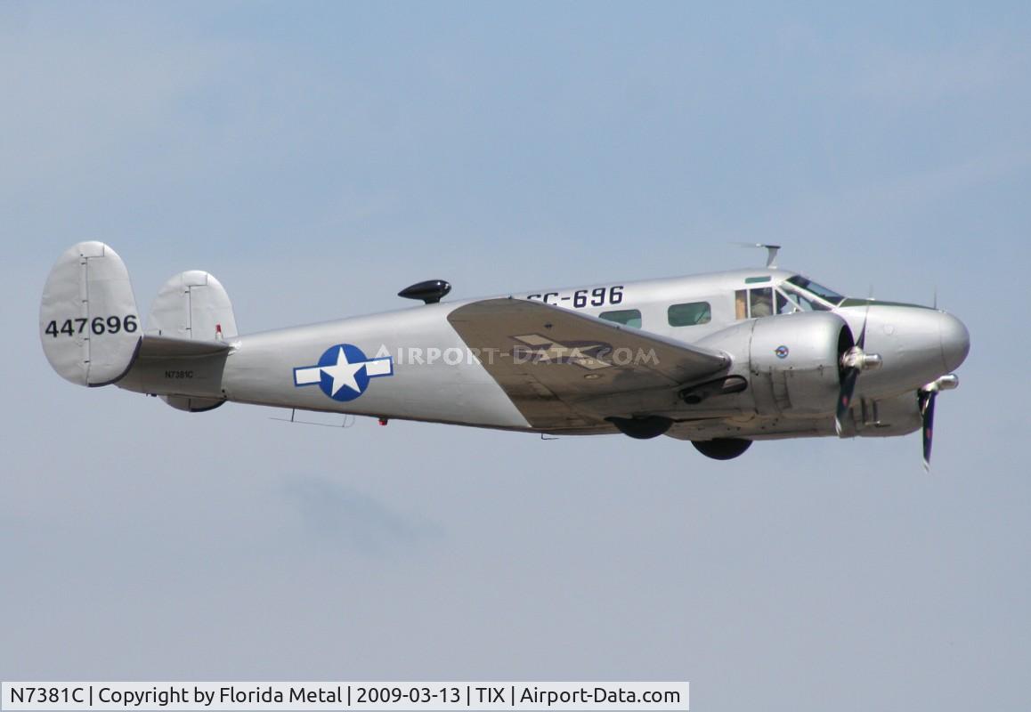 N7381C, 1944 Beech C18S C/N 8104, C-45