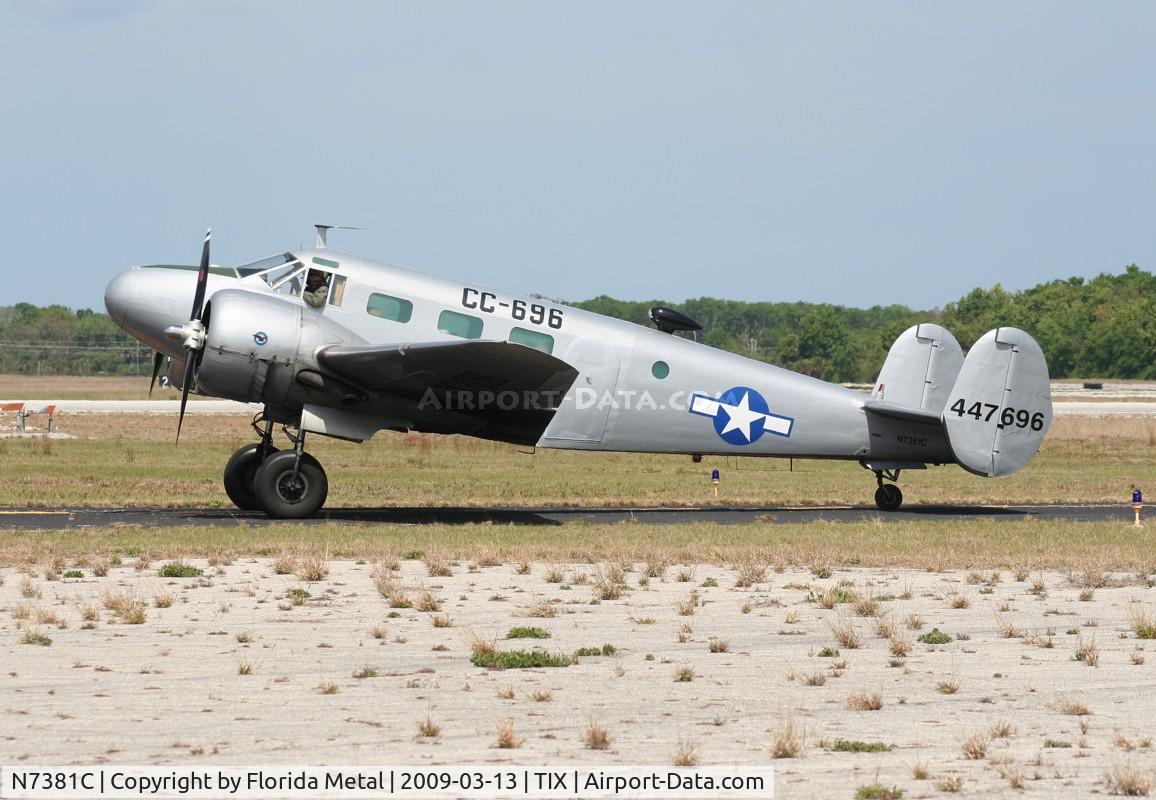 N7381C, 1944 Beech C18S C/N 8104, C-45