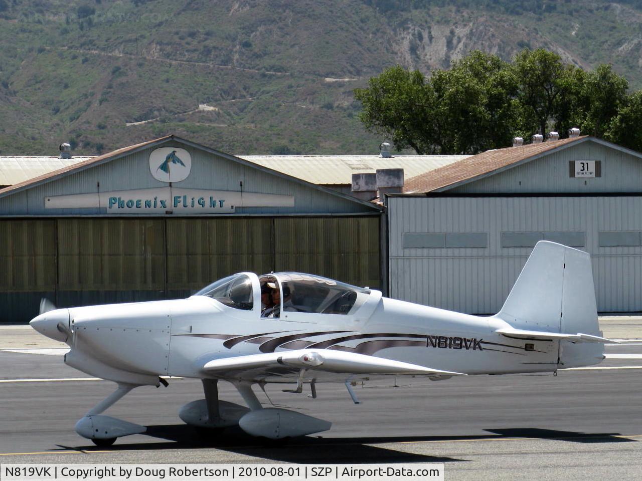 N819VK, 2004 Vans RV-6A C/N 60200, 2004 Koehn VAN's RV-6A, Lycoming O-360-A1A 180 Hp, holding short Rwy 22