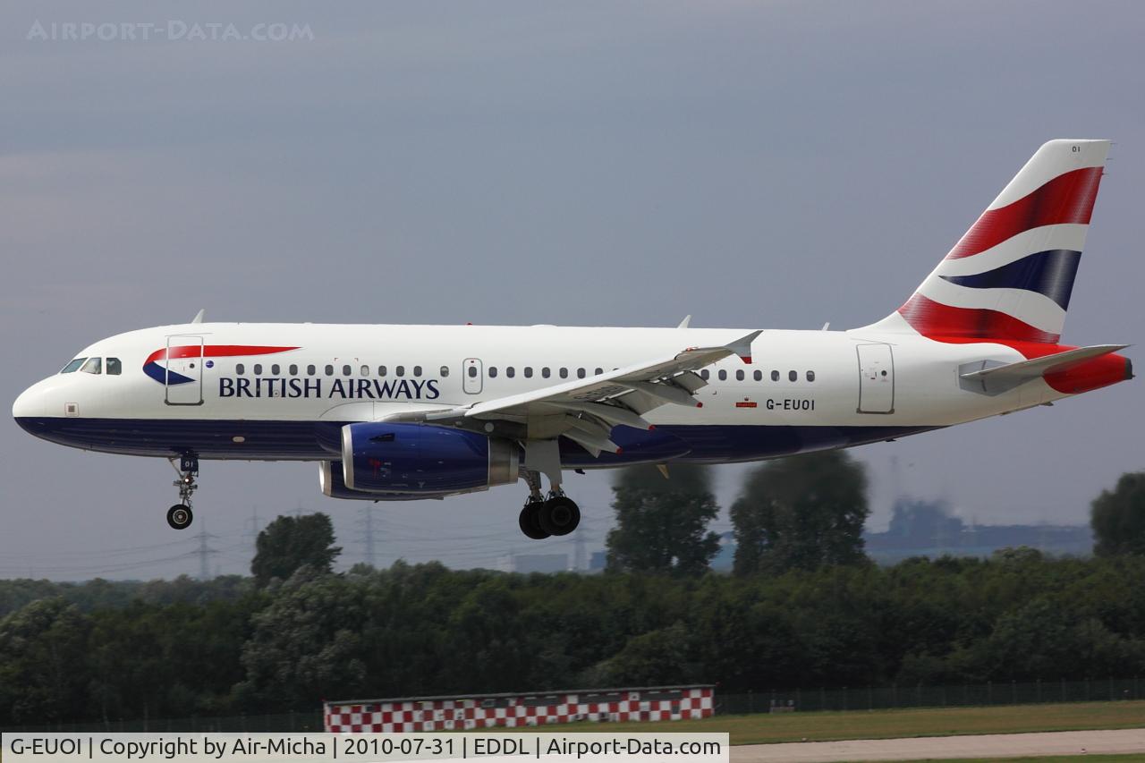 G-EUOI, 2001 Airbus A319-131 C/N 1606, British Airways, Airbus A319-131, CN: 1606