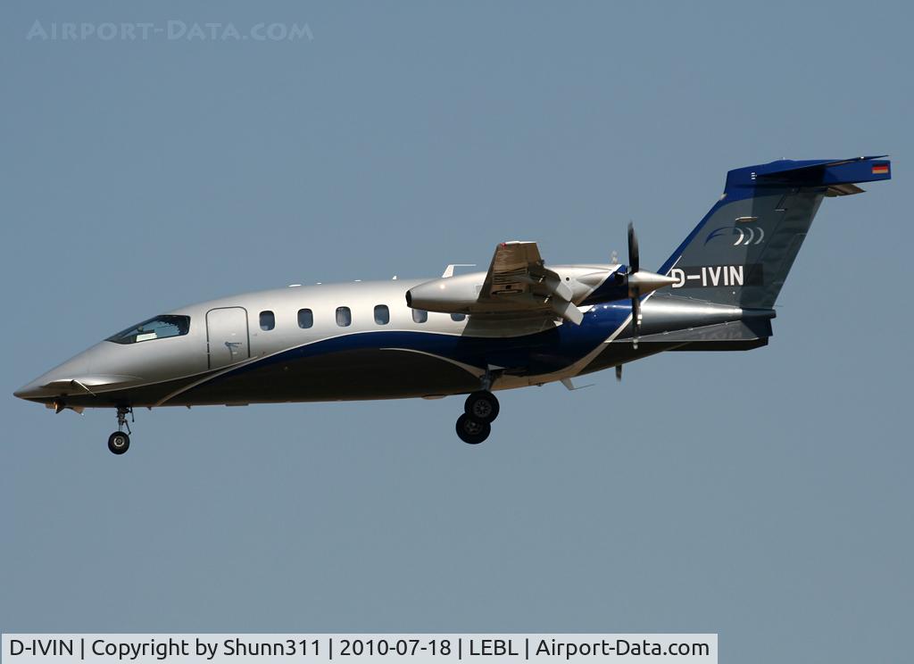 D-IVIN, 2008 Piaggio P-180 Avanti II C/N 1159, Landing rwy 25R