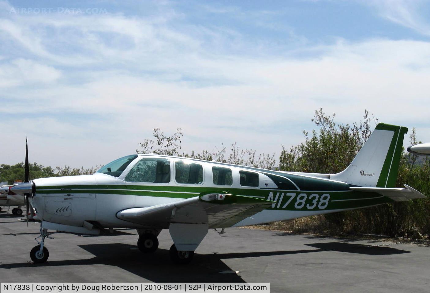 N17838, 1977 Beech A36 Bonanza 36 C/N E-1046, 1977 Beech A36 BONANZA, Continental IO-520 285 Hp