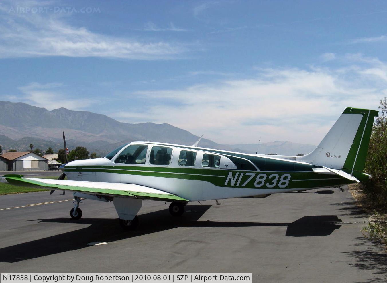 N17838, 1977 Beech A36 Bonanza 36 C/N E-1046, 1977 Beech A36 BONANZA, Continental IO-520 285 Hp