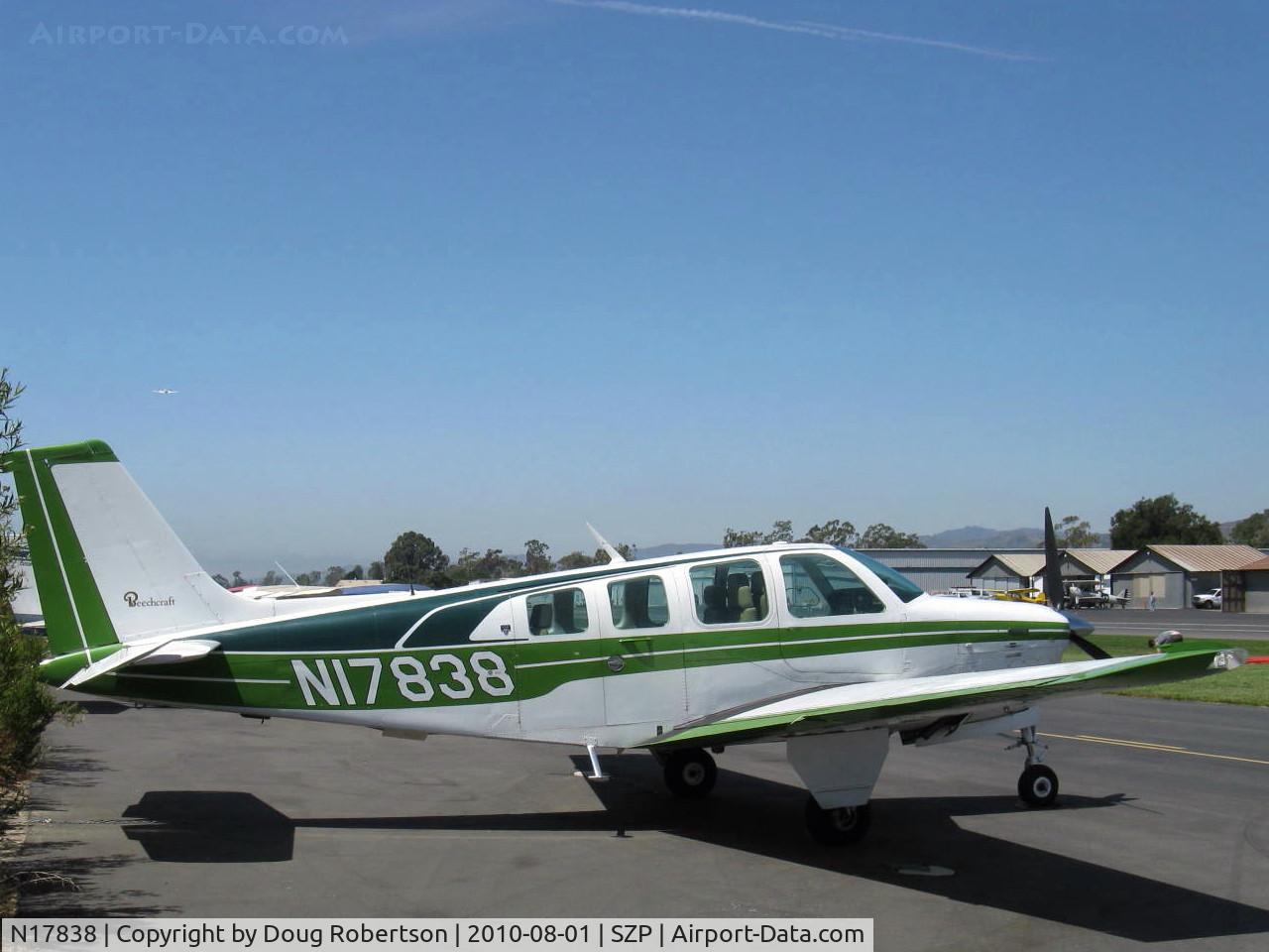 N17838, 1977 Beech A36 Bonanza 36 C/N E-1046, 1977 Beech A36 BONANZA, Continental IO-520 285 Hp
